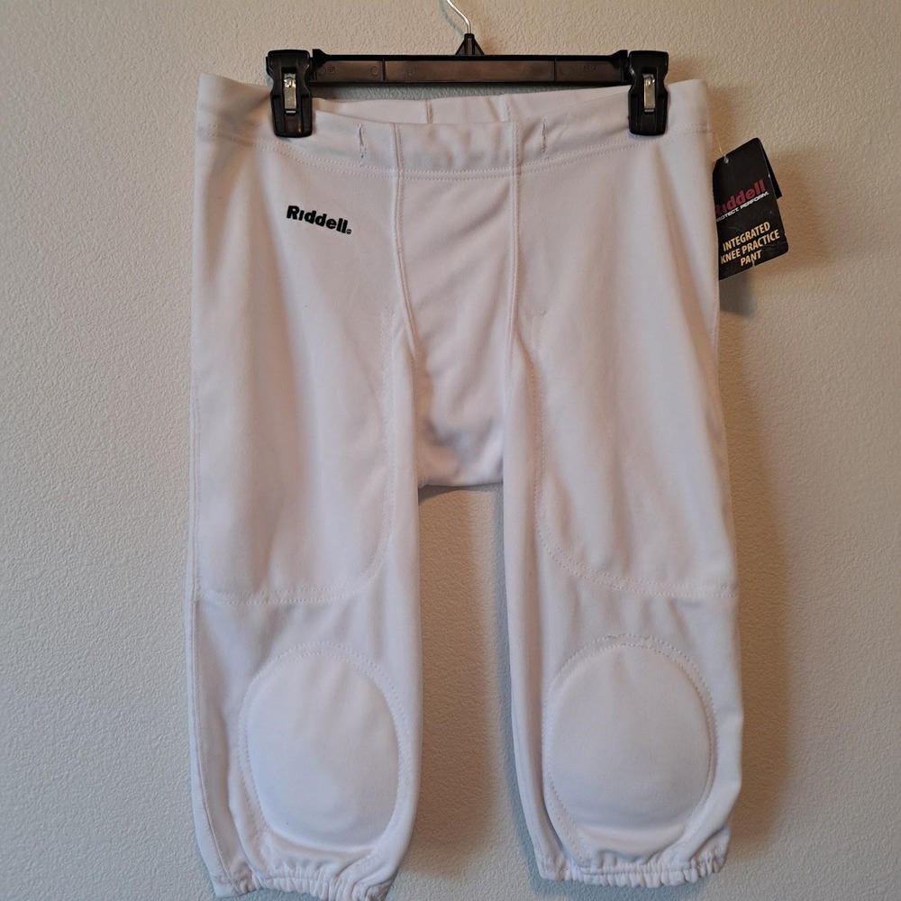 Riddell Youth Large White Integrated Knee Football Practice Pants 3002283 NEW